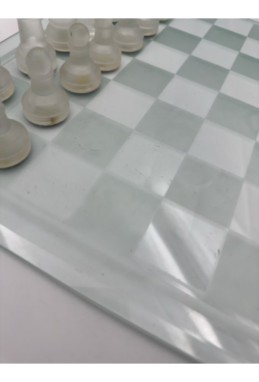 Glas skak spil